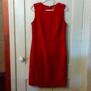 Tory Burch Sheath Dress, size 12, Red